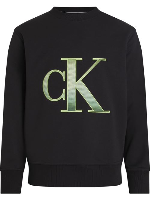 felpa CALVIN KLEIN | J30J325028BEH NERO